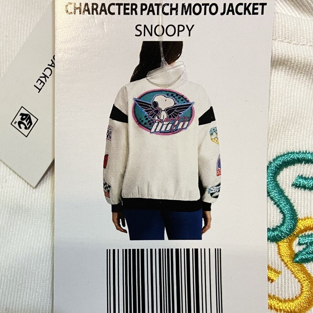 PEANUTS / SNOOPY SPEEDWAY MOTO JACKET MENS XL / WOMENS 2XL (SEE MEASUREMENTS) - Picture 8 of 9
